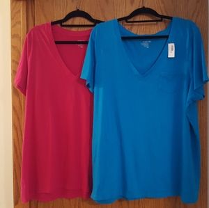 2-Old Navy V-Neck Tshirts
